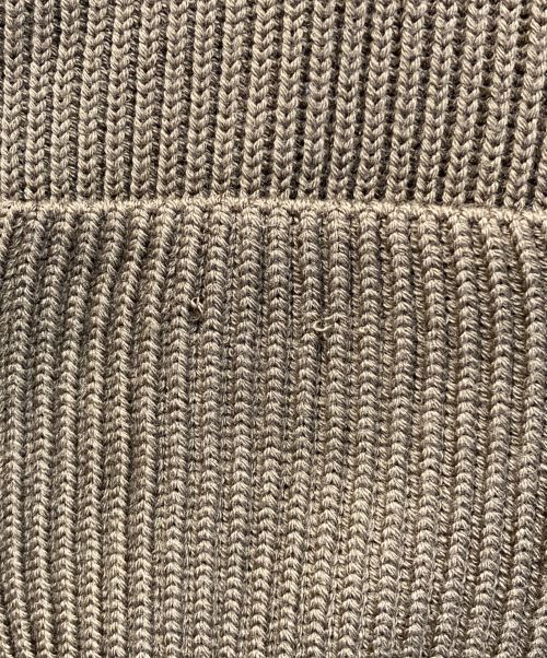 BATONER（バトナ―）BATONER (バトナ―) 2021AW SIGNATURE RIB V-NECK VEST ブラウン サイズ:Mの古着・服飾アイテム