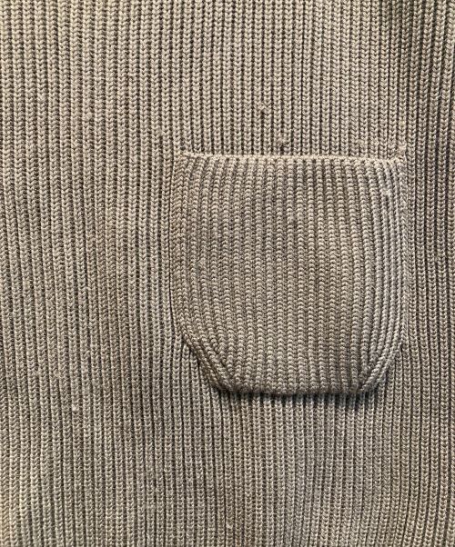 BATONER（バトナ―）BATONER (バトナ―) 2021AW SIGNATURE RIB V-NECK VEST ブラウン サイズ:Mの古着・服飾アイテム