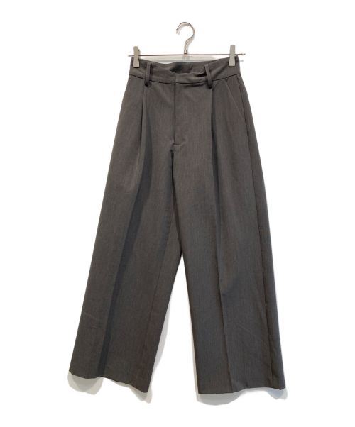 SHENERY（シーナリー）SHENERY (シーナリー) カーブウエストタックパンツ グレー サイズ:36の古着・服飾アイテム
