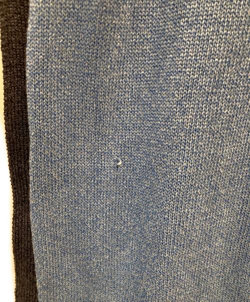 A + TOKYO（エープラス トウキョウ）A + TOKYO (エープラス トウキョウ) サイドカラーラインニットワンピース ブルー サイズ:1の古着・服飾アイテム