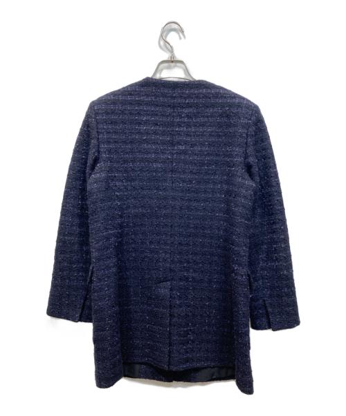 theory luxe（セオリーリュクス）theory luxe (セオリーリュクス) ツイードジャケット ネイビー サイズ:38の古着・服飾アイテム