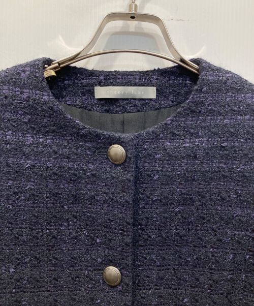 theory luxe（セオリーリュクス）theory luxe (セオリーリュクス) ツイードジャケット ネイビー サイズ:38の古着・服飾アイテム