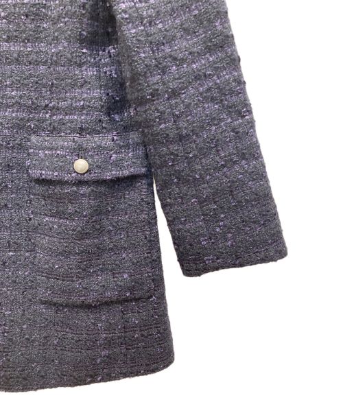 theory luxe（セオリーリュクス）theory luxe (セオリーリュクス) ツイードジャケット ネイビー サイズ:38の古着・服飾アイテム