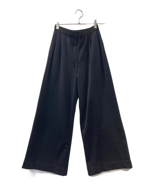LE PHIL（ル フィル）LE PHIL (ル フィル) ハイストレッチ裏起毛イージーワイドパンツ ブラックの古着・服飾アイテム