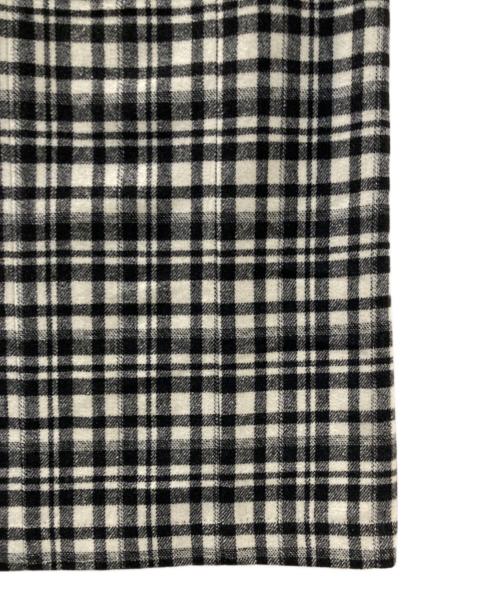 HER LIP TO（ハーリップトゥ）Her lip to (ハーリップトゥ) Over Check Wool-Blend Skirt ホワイト×ブラック サイズ:Sの古着・服飾アイテム