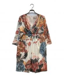 Diagram GRACE CONTINENTAL（ダイアグラム グレースコンチネンタル）の古着「総柄ワンピース」｜ブラウン