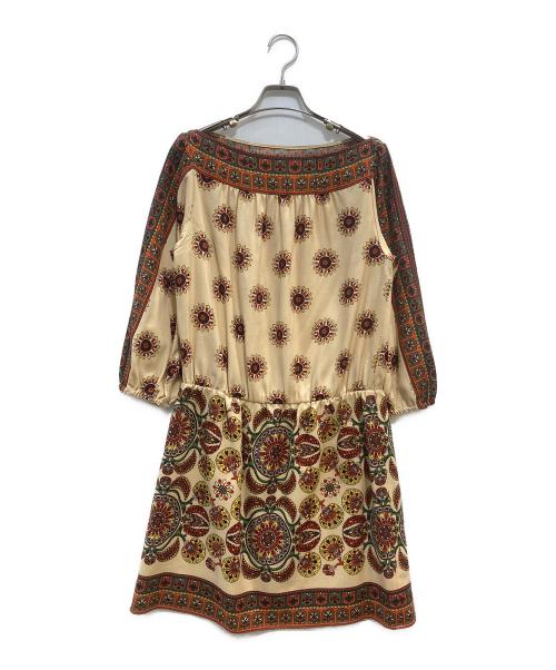 GRACE CLASS（グレースクラス）GRACE CLASS (グレースクラス) 総柄ワンピース レッド サイズ:36の古着・服飾アイテム