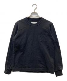 sacai（サカイ）の古着「Graphic Print L/S TEE」｜ブラック