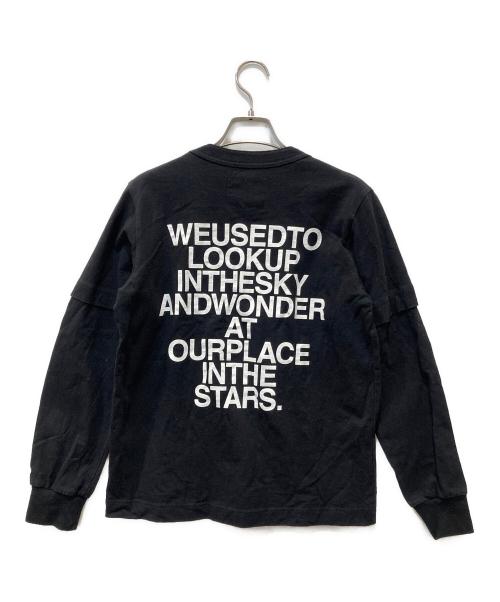 sacai（サカイ）sacai (サカイ) Graphic Print L/S TEE ブラック サイズ:Sの古着・服飾アイテム