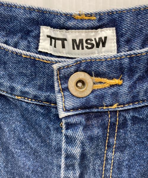 TTT MSW（ティー）TTT MSW (ティー) NEW STANDARD DENIM PANTS インディゴ サイズ:Mの古着・服飾アイテム