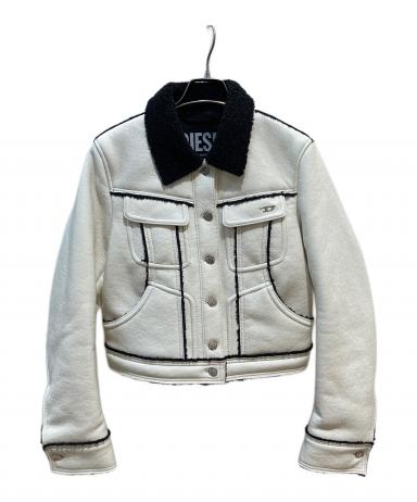 中古・古着通販】DIESEL (ディーゼル) クロップド ジャケット ホワイト