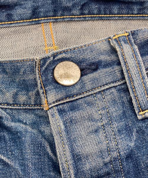 RED CARD（レッドカード）RED CARD (レッドカード) USED加工 ボタンフライ ストレートデニム インディゴ サイズ:W29の古着・服飾アイテム