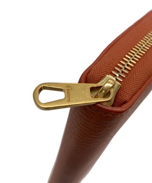 IL BISONTE（イル ビゾンテ）IL BISONTE (イル ビゾンテ) ラウンドジップウォレット ブラウンの古着・服飾アイテム