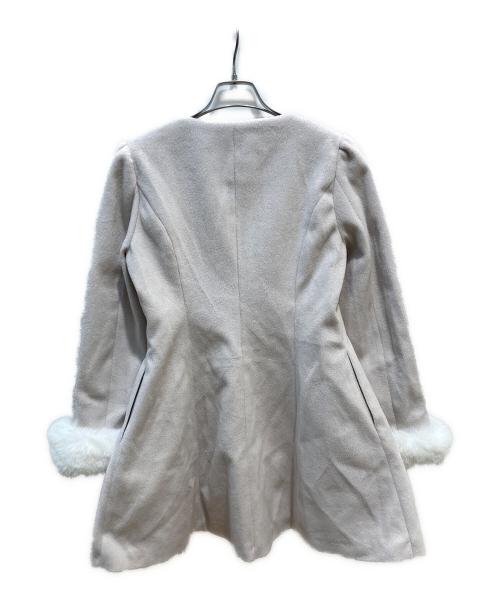 evelyn（エブリン）evelyn (エブリン) リボンビットコート ピンク サイズ:Sの古着・服飾アイテム