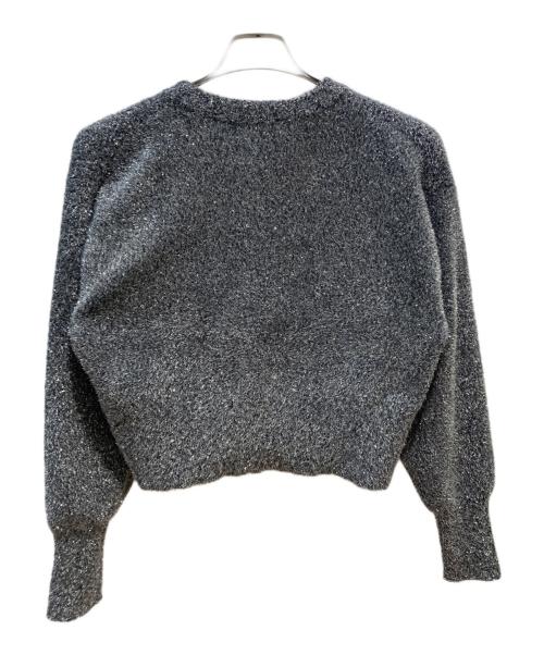 ARPEGE STORY（アルページュストーリー）Arpege story (アルページュストーリー) ラメニットジャケット グレー サイズ:2の古着・服飾アイテム