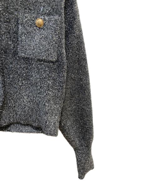 ARPEGE STORY（アルページュストーリー）Arpege story (アルページュストーリー) ラメニットジャケット グレー サイズ:2の古着・服飾アイテム