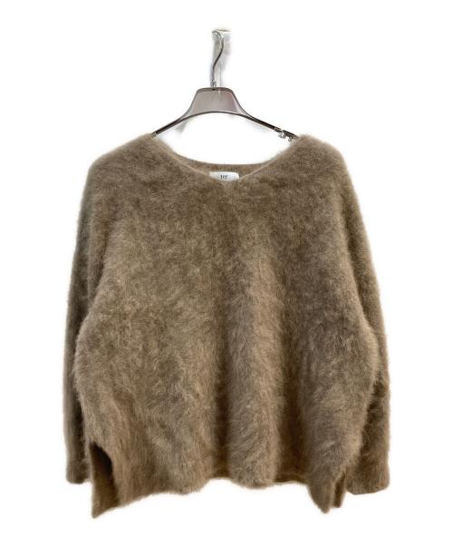 1er Arrondissement（プルミエ アロンディスモン）1er Arrondissement (プルミエ アロンディスモン) ラクーンVネックニットプルオーバー ブラウン サイズ:-の古着・服飾アイテム