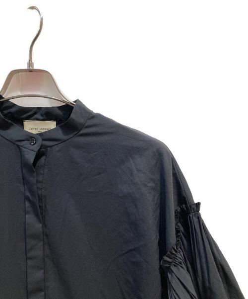 UNITED ARROWS TOKYO（ユナイテッドアローズトウキョウ）UNITED ARROWS TOKYO (ユナイテッドアローズトウキョウ) イレギュラーフリル ワンピース ブラック サイズ:-の古着・服飾アイテム