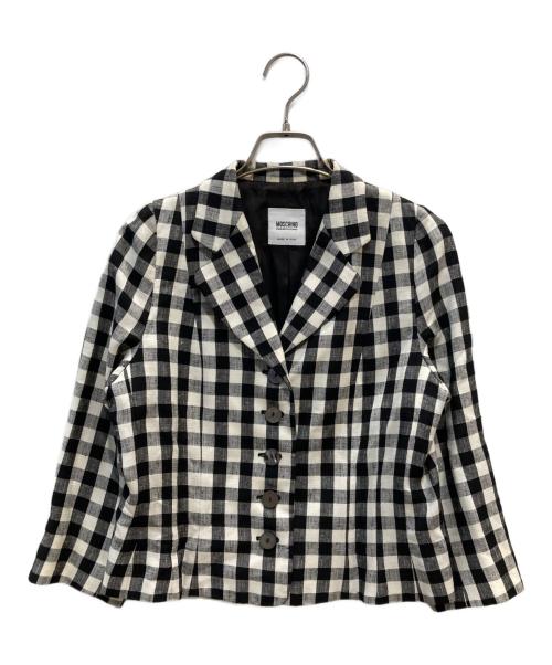 MOSCHINO（モスキーノ）MOSCHINO (モスキーノ) テーラードジャケット グレー サイズ:-の古着・服飾アイテム