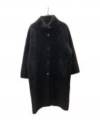ZARAザラ）の古着「ロングフェイクボア コート」｜ブラック