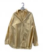 MUSE de Deuxieme Classeミューズ ドゥーズィエム クラス）の古着「COTTON WASH シャツ」｜オレンジ