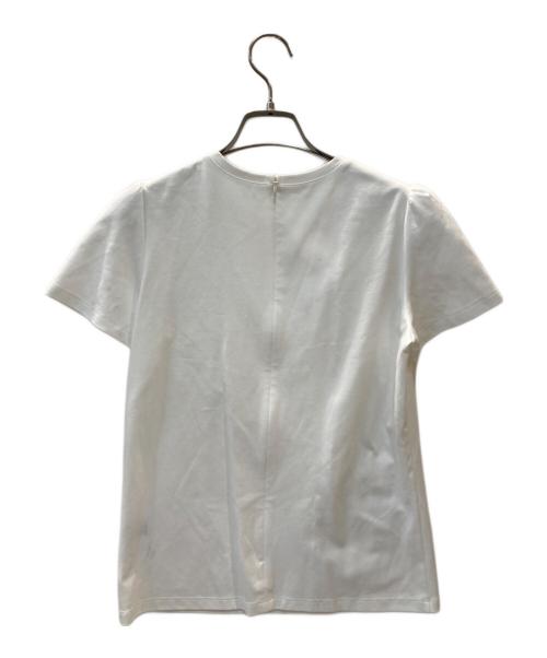 BORDERS at BALCONY（ボーダーズアットバルコニー）BORDERS AT BALCONY (ボーダーズアットバルコニー) ＰＥＰＬＵＭ ＳＨＩＲＴ ＴＥＥ ＴＯＰ ネイビー サイズ:36 未使用品の古着・服飾アイテム