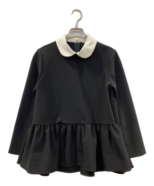 YORI（ヨリ）yori (ヨリ) ラウンドカラードレス ブラウス ブラック サイズ:36 未使用品の古着・服飾アイテム