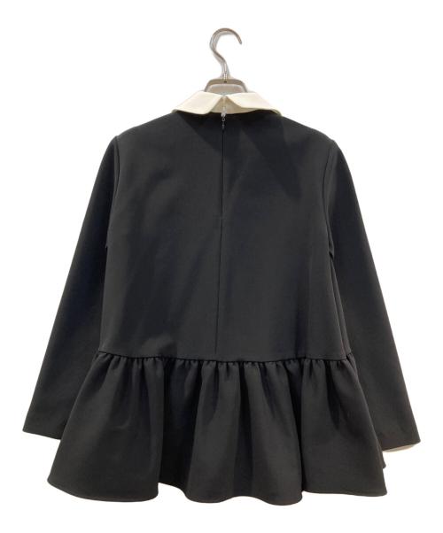 YORI（ヨリ）yori (ヨリ) ラウンドカラードレス ブラウス ブラック サイズ:36 未使用品の古着・服飾アイテム