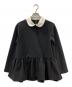 yori（ヨリ）の古着「ラウンドカラードレス ブラウス」｜ブラック
