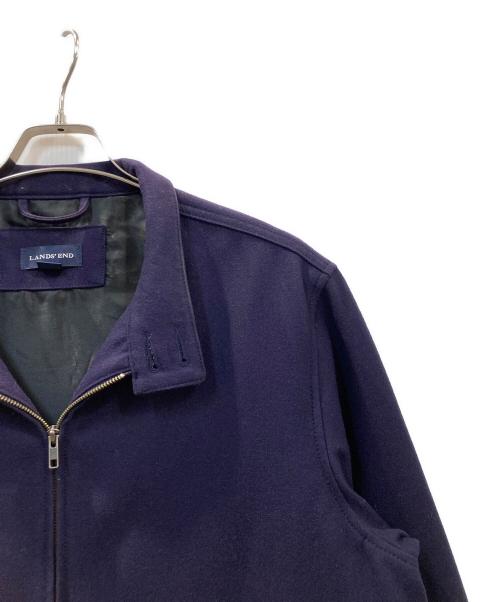 LAND'S END（ランズエンド）LAND'S END (ランズエンド) ウールブレンドジャケット ネイビー サイズ:Lの古着・服飾アイテム