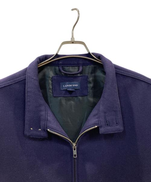 LAND'S END（ランズエンド）LAND'S END (ランズエンド) ウールブレンドジャケット ネイビー サイズ:Lの古着・服飾アイテム