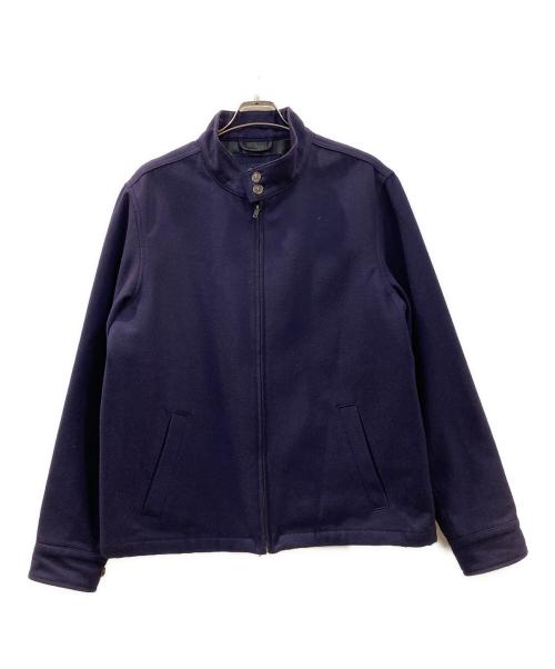LAND'S END（ランズエンド）LAND'S END (ランズエンド) ウールブレンドジャケット ネイビー サイズ:Lの古着・服飾アイテム