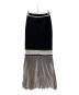 UN3D. (アンスリード) メッシュフリンジニットスカート ブラック サイズ:38：7000円