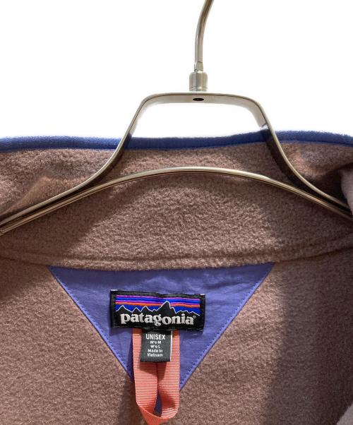 Patagonia（パタゴニア）Patagonia (パタゴニア) ハーフボタン フリースジャケット ブラウン×ベージュ サイズ:Mの古着・服飾アイテム