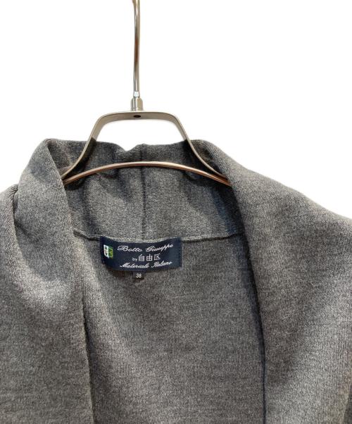 自由区（ジユウク）自由区 (ジユウク) イタリア Botto Giuseppe カーディガン グレー サイズ:38の古着・服飾アイテム