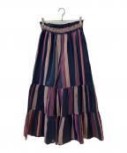 ne quittez pasヌキテパ）の古着「ストライプパンツ」｜ネイビー