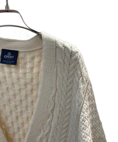 aran WOOLLEN MILLS（アラン ウーレンミルズ）aran woollen mills (アラン ウーレンミルズ) ニットカーディガン ベージュ サイズ:Mの古着・服飾アイテム