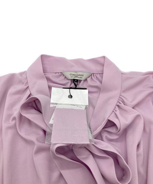 CORCOVADO（コルコバード）CORCOVADO (コルコバード) ウエストシャーリングボウタイワンピース ピンク サイズ:36 未使用品の古着・服飾アイテム