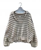 RHC Ron Hermanアールエイチシー ロンハーマン）の古着「ボーダーニット」｜ベージュ