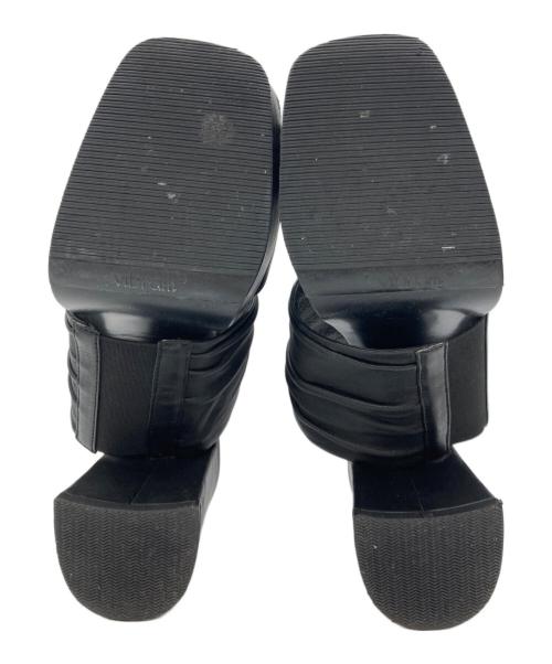 UNTISHOLD（アンチショルド）UNTISHOLD (アンチショルド) AVA サンダル ブラック サイズ:37の古着・服飾アイテム