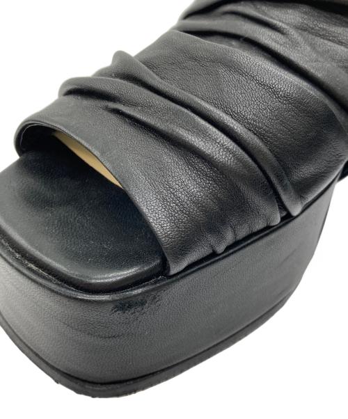 UNTISHOLD（アンチショルド）UNTISHOLD (アンチショルド) AVA サンダル ブラック サイズ:37の古着・服飾アイテム