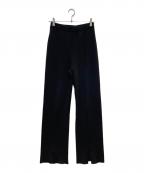 UN3D.アンスリード）の古着「ミニマルニットパンツ」｜ブラック