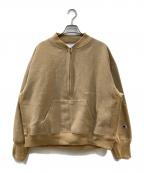 FRAMeWORK×Championフレームワーク×チャンピオン）の古着「ハーフジップスウェット」｜ベージュ