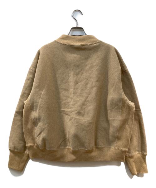 FRAMeWORK（フレームワーク）FRAMeWORK (フレームワーク) Champion (チャンピオン) ハーフジップスウェット ベージュ サイズ:Mの古着・服飾アイテム