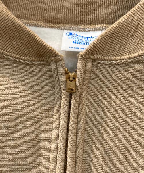 FRAMeWORK（フレームワーク）FRAMeWORK (フレームワーク) Champion (チャンピオン) ハーフジップスウェット ベージュ サイズ:Mの古着・服飾アイテム