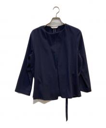 Rouge vif（ルージュヴィフ）の古着「ノーカラージャケット」｜ネイビー
