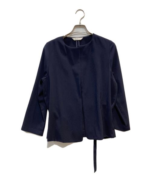 Rouge vif（ルージュヴィフ）Rouge vif (ルージュヴィフ) ノーカラージャケット ネイビー サイズ:F 未使用品の古着・服飾アイテム