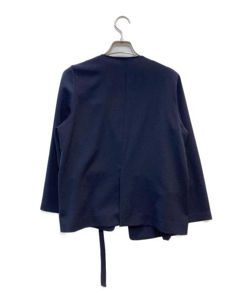 Rouge vif（ルージュヴィフ）Rouge vif (ルージュヴィフ) ノーカラージャケット ネイビー サイズ:F 未使用品の古着・服飾アイテム