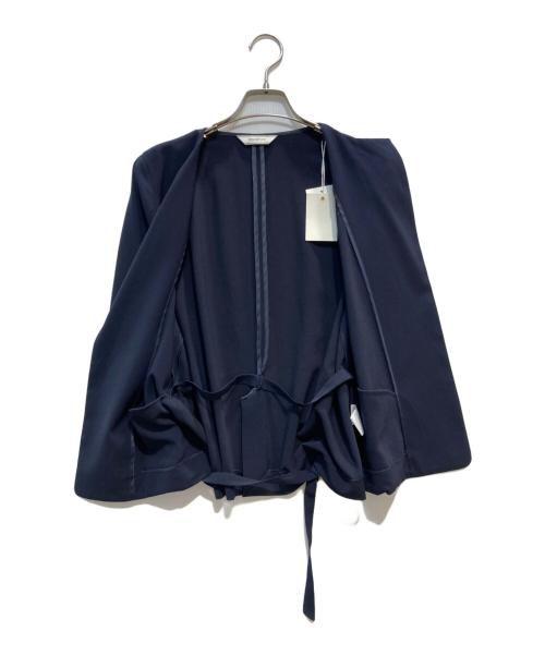 Rouge vif（ルージュヴィフ）Rouge vif (ルージュヴィフ) ノーカラージャケット ネイビー サイズ:F 未使用品の古着・服飾アイテム