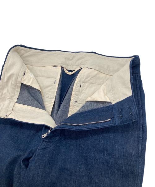 45R（フォーティファイブ・アール）45R (フォーティファイブ・アール) サイドボタンデニムパンツ ネイビー サイズ:Sの古着・服飾アイテム